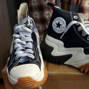 Converse WOMEN HIGH Top Sneakers - Black and White